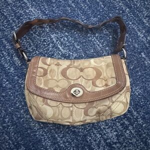 Coach Chelsea Signature Braided Flap Strap Tote Bag